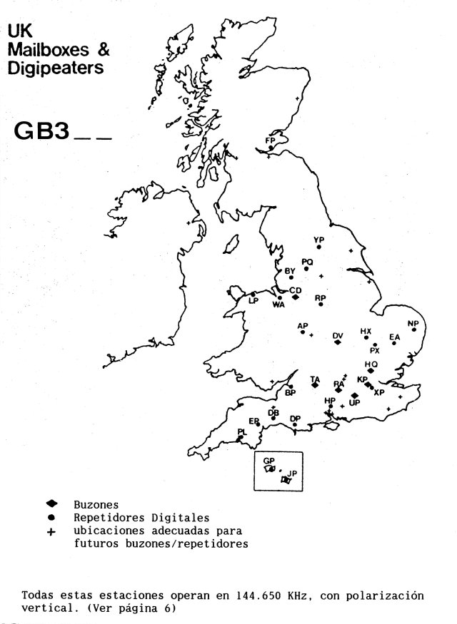 mapa BBS UK