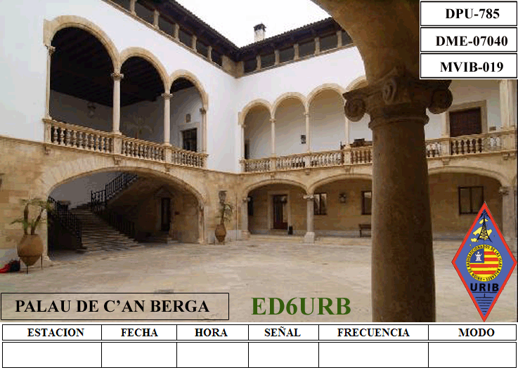 QSL Palacio de C'an Berga